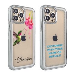 
Personalized Bird Case for 13 Pro – Clear – Hovering Hummingbird