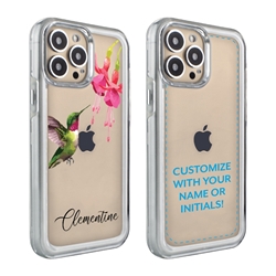 
Personalized Bird Case for 13 Pro – Clear – Hovering Hummingbird