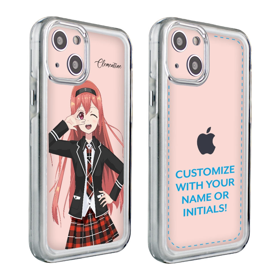 Personalized Japanese Case for iPhone 13 – Anime School Girl - MobileMars