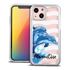 Personalized Sea Creatures Case for iPhone 13 – Clear – Jumping Dolphins
