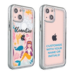 
Personalized Sea Creatures Case for iPhone 13 – Clear – Mermaid Magic