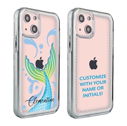 
Personalized Sea Creatures Case for iPhone 13 – Clear – Mermaid Splash