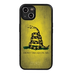 
Guard Dog Gadsden Rugged American Flag Hybrid Phone Case for iPhone 13 Mini - Black w/Black Trim