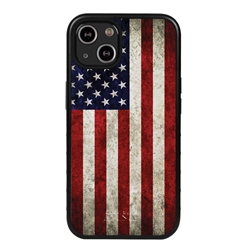 
Guard Dog Old Glory Rugged American Flag Hybrid Phone Case for iPhone 13 Mini - Black w/Black Trim