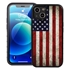 Guard Dog Old Glory Rugged American Flag Hybrid Phone Case for iPhone 13 Mini - Black w/Black Trim
