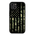 Guard Dog Patriot Camo Rugged American Flag Hybrid Phone Case for iPhone 13 Mini - Black w/Black Trim
