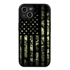 Guard Dog Patriot Camo Rugged American Flag Hybrid Phone Case for iPhone 13 Mini - Black w/Black Trim
