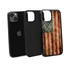 Guard Dog Perseverance Rugged American Flag Hybrid Phone Case for iPhone 13 Mini - Black w/Black Trim
