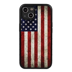 
Guard Dog Old Glory Rugged American Flag Hybrid Phone Case for iPhone 13 - Black w/Black Trim