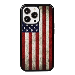 
Guard Dog Old Glory Rugged American Flag Phone Case for iPhone 13 Pro - Black w/Black Trim