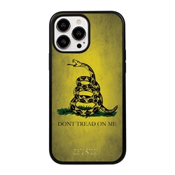 
Guard Dog Gadsden Rugged American Flag Phone Case for iPhone 13 Pro Max - Black w/Black Trim