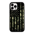 Guard Dog Patriot Camo Rugged American Flag Hybrid Phone Case for iPhone 13 Pro Max - Black w/Black Trim
