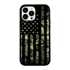 Guard Dog Patriot Camo Rugged American Flag Hybrid Phone Case for iPhone 13 Pro Max - Black w/Black Trim
