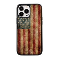 
Guard Dog Perseverance Rugged American Flag Phone Case for iPhone 13 Pro Max - Black w/Black Trim