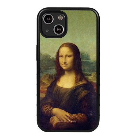 Famous Art Case for iPhone 13 Mini  - Hybrid - (Da Vinci - Mona Lisa) 
