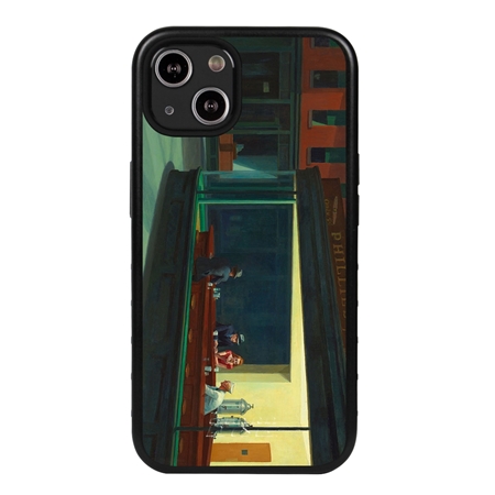 Famous Art Case for iPhone 13 Mini  - Hybrid - (Hopper - Nighthawks) 
