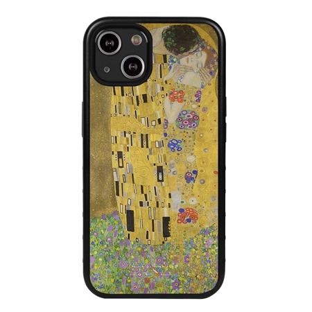 Famous Art Case for iPhone 13 Mini  - Hybrid - (Klimt - The Kiss) 
