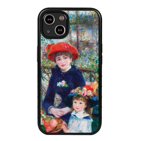 Famous Art Case for iPhone 13 Mini  - Hybrid - (Renoir - Two Sisters) 
