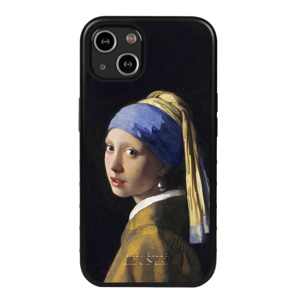 Famous Art Case for iPhone 13 Mini Hybrid (Vermeer Girl with