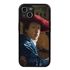 Famous Art Case for iPhone 13 Mini  - Hybrid - (Vermeer - Girl with Red Hat) 
