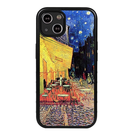 Famous Art Case for iPhone 13  - Hybrid - (Van Gogh - Café Terrace at Night) 
