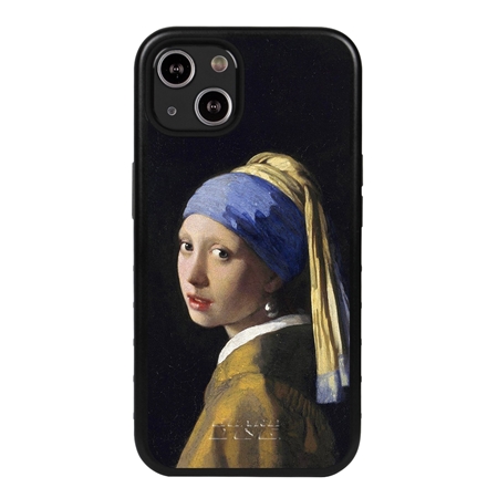 Famous Art Case for iPhone 13  - Hybrid - (Vermeer - Girl with Pearl Earring) 
