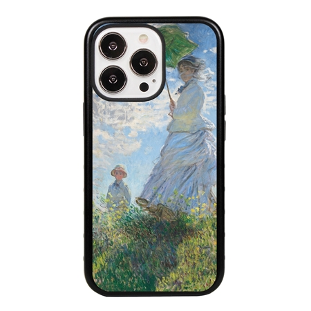 Famous Art Case for iPhone 13 Pro  - Hybrid - (Monet - Woman with Parisol) 
