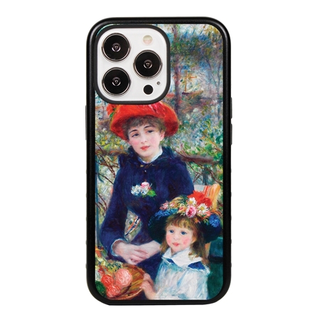 Famous Art Case for iPhone 13 Pro  - Hybrid - (Renoir - Two Sisters) 
