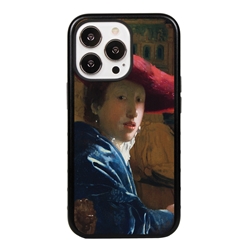 
Famous Art Case for iPhone 13 Pro  - Hybrid - (Vermeer - Girl with Red Hat) 