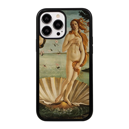 Famous Art Case for iPhone 13 Pro Max  - Hybrid - (Botticelli - The Birth of Venus) 
