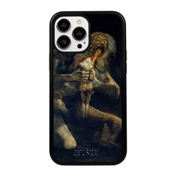 
Famous Art Case for iPhone 13 Pro Max  - Hybrid - (De Goya - Saturno Devouring his Son) 