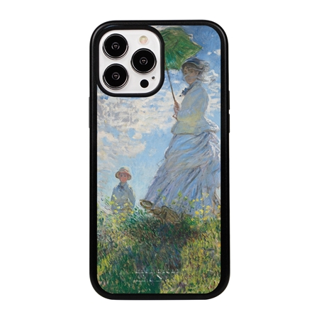 Famous Art Case for iPhone 13 Pro Max  - Hybrid - (Monet - Woman with Parisol) 

