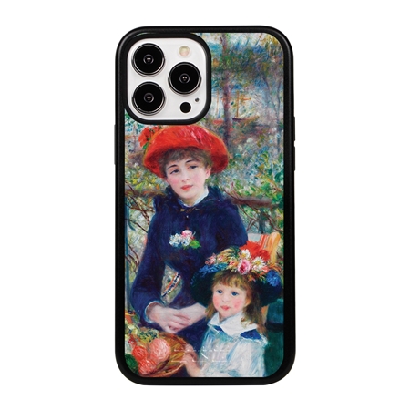 Famous Art Case for iPhone 13 Pro Max  - Hybrid - (Renoir - Two Sisters) 
