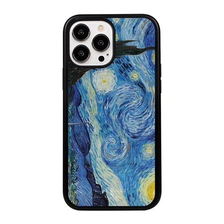 Famous Art Case for iPhone 13 Pro Max  - Hybrid - (Van Gogh - Starry Night) 
