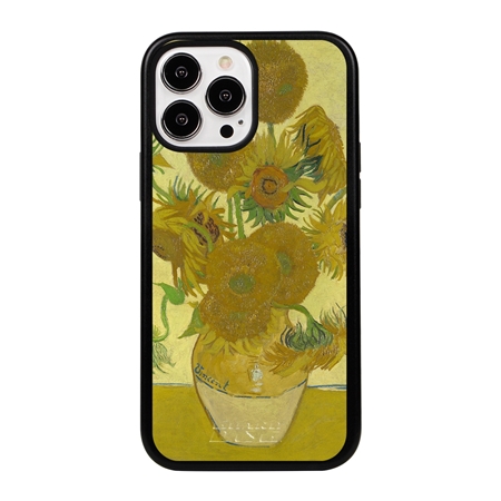 Famous Art Case for iPhone 13 Pro Max  - Hybrid - (Van Gogh - Sunflowers) 
