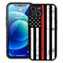 Guard Dog Hero Thin Red Line Cases for iPhone 13 Mini - Black / Black
