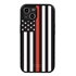 Guard Dog Honor Thin Red Line Cases for iPhone 13 Mini - Black / Black
