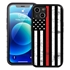 Guard Dog Hero Thin Red Line Cases for iPhone 13 - Black / Black

