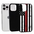Guard Dog Hero Thin Red Line Cases for iPhone 13 Pro Max - Black / Black
