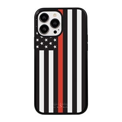 
Guard Dog Honor Thin Red Line Cases for iPhone 13 Pro Max - Black / Black