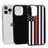 Guard Dog Honor Thin Red Line Cases for iPhone 13 Pro Max - Black / Black
