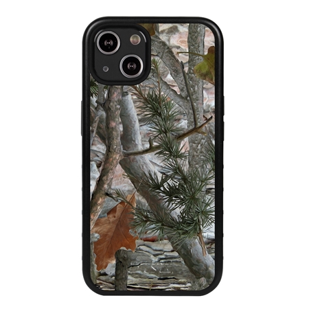 Guard Dog Pine and Oak Camo Hybrid Case for iPhone 13 Mini - Black/Black
