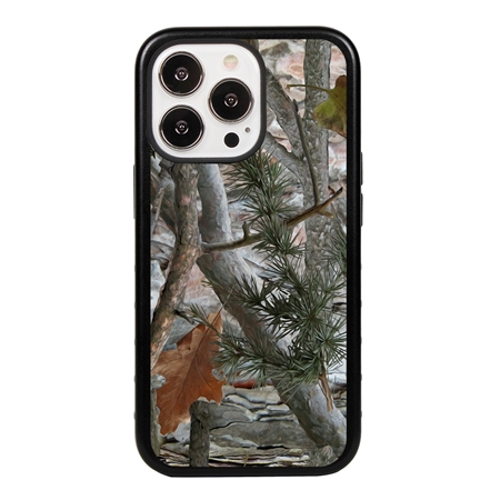 Guard Dog Pine and Oak Camo Hybrid Case for iPhone 13 Pro - Black/Black

