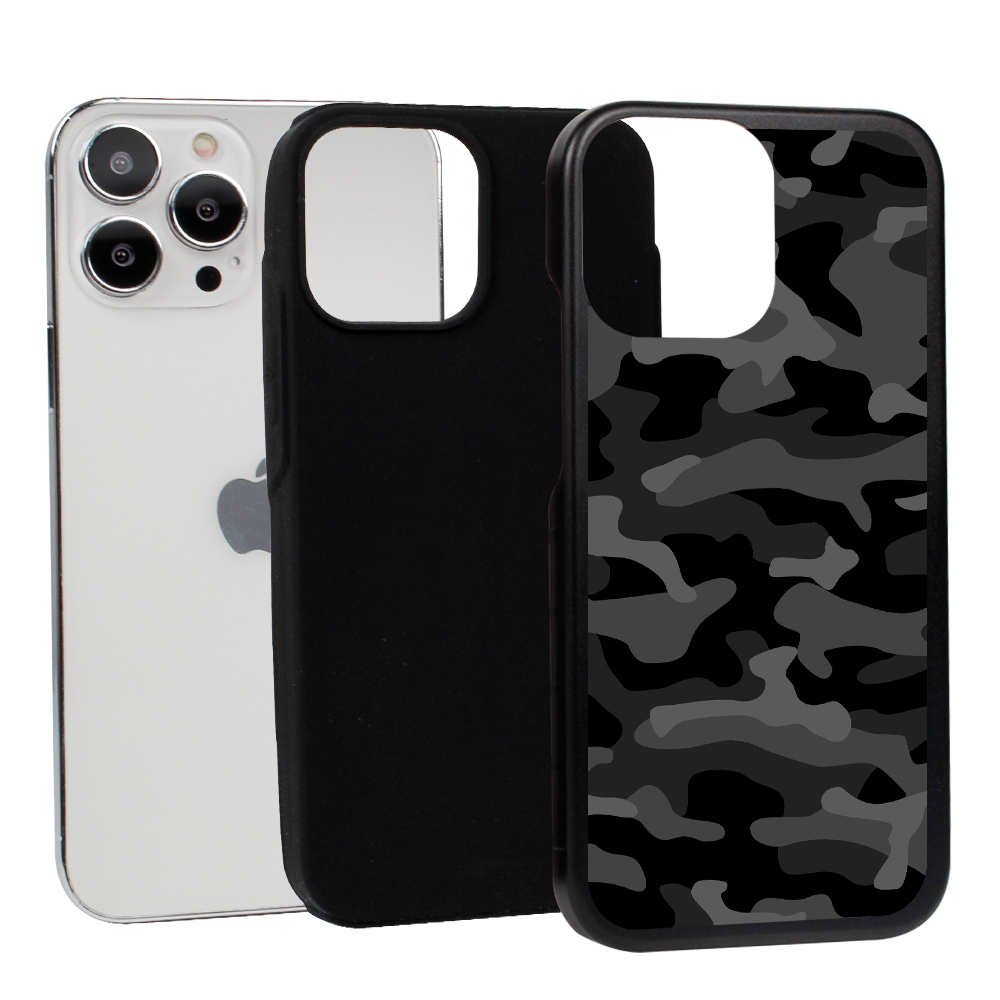 iPhone 13 Pro Max Slim Case - Grey Camo