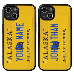 
Personalized License Plate Case for iPhone 13 Mini – Hybrid Alaska