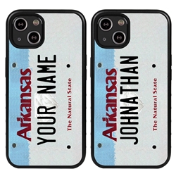 
Personalized License Plate Case for iPhone 13 Mini – Hybrid Arkansas