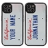 Personalized License Plate Case for iPhone 13 Mini – Hybrid California
