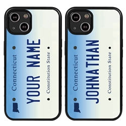 
Personalized License Plate Case for iPhone 13 Mini – Hybrid Connecticut