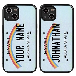 
Personalized License Plate Case for iPhone 13 Mini – Hybrid Hawaii
