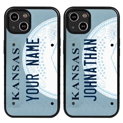 
Personalized License Plate Case for iPhone 13 Mini – Hybrid Kansas